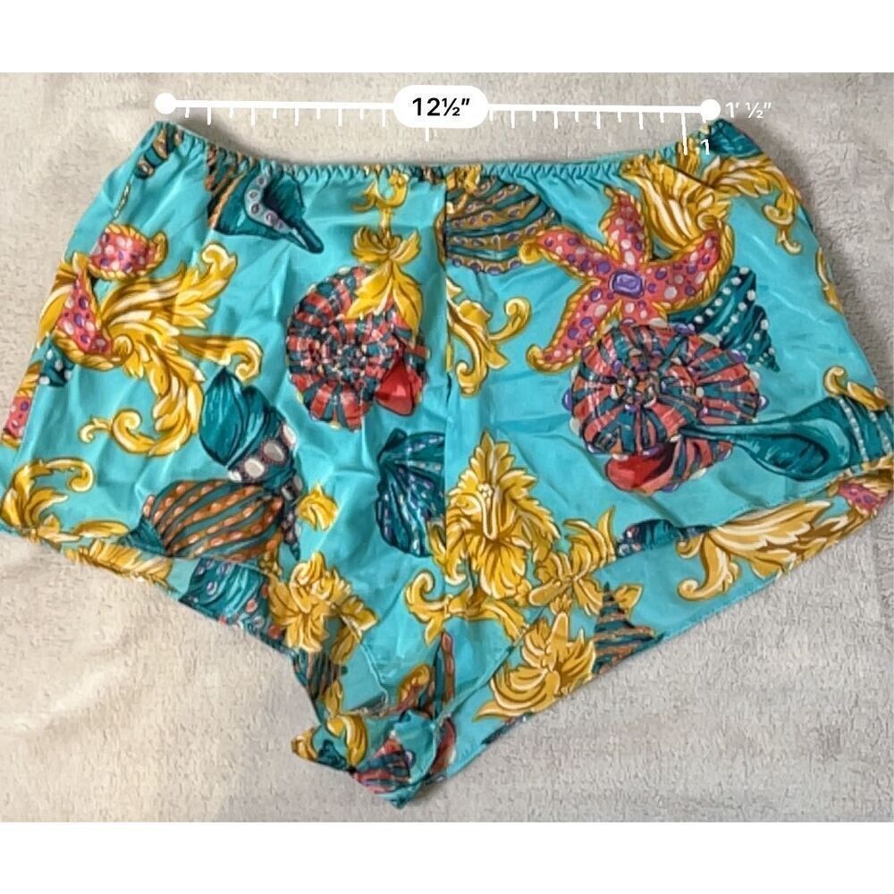100% Silk Victoria’s Secret Seashells Ocean Pajama Set - Picture 6 of 10